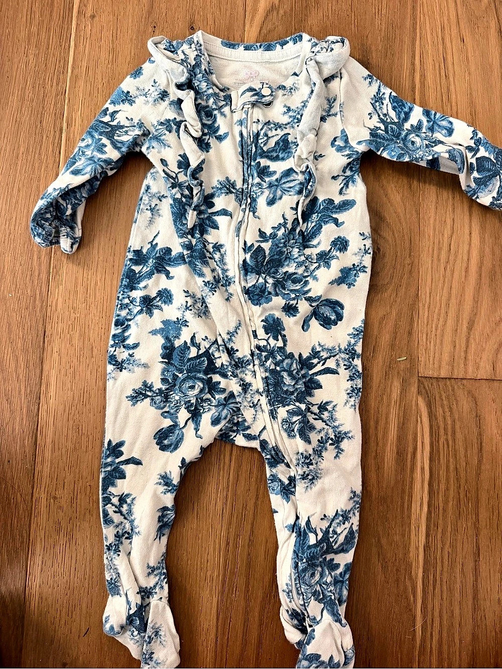 LoveShackFancy Floral Cotton Footie Like New